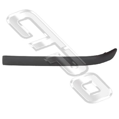 FRONT BUMPER - MOULDING - L/H - BLACK - TO SUIT BMW 3'S E46 1998-2001 4DR