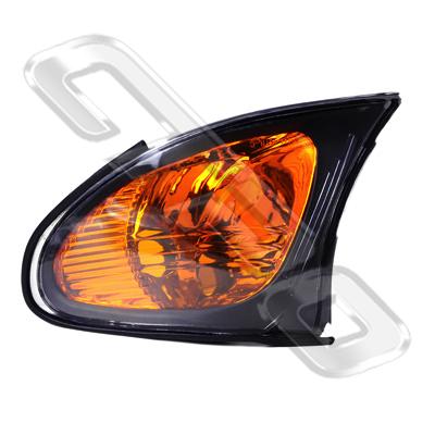 CORNER LAMP - L/H - BLACK SURROUND - AMBER - TO SUIT BMW 3'S E46 4D 2001-