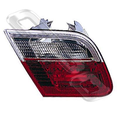 REAR LAMP - L/H - INNER - CLEAR/RED - TO SUIT BMW 3'S E46 2D 1998-