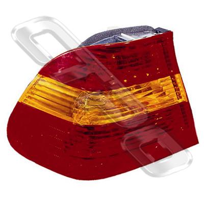 REAR LAMP - L/H - RED/AMBER/RED - TO SUIT BMW 3'S E46 4D 2001-