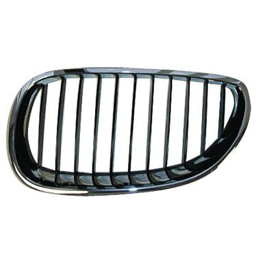 GRILLE - L/H - CHROME/BLACK - TO SUIT BMW 5'S E60 2003-