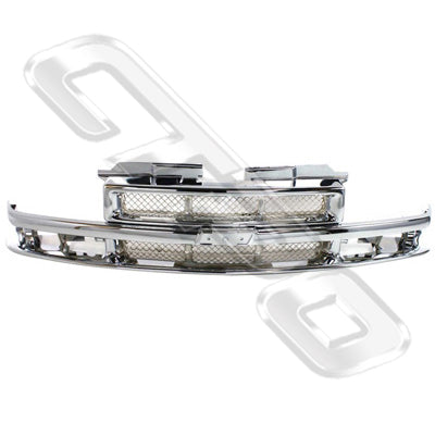 GRILLE - ALL CHROME - TO SUIT CHEVROLET BLAZER 1994-00