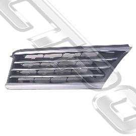 GRILLE - L/H - CHROME/PAINTED DARK GREY - TO SUIT NISSAN TIIDA & TIIDA LATIO - C11 - 2005-  SEDAN