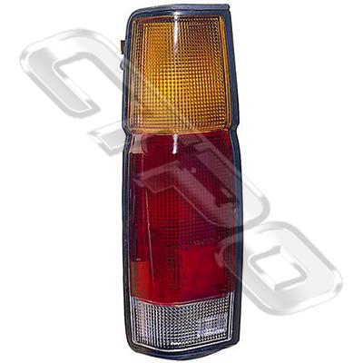 REAR LAMP - L/H - BLACK TRIM - TO SUIT NISSAN NAVARA D21 K/CAB 1986-92