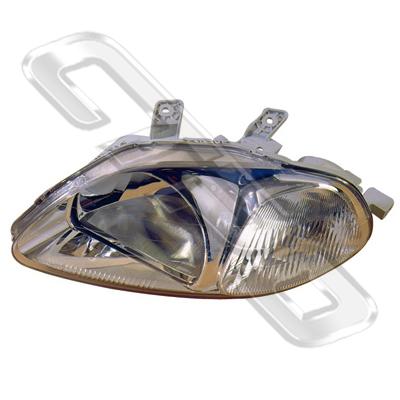 HEADLAMP - L/H - PLASTIC - TO SUIT HONDA CIVIC EK 3DR/4DR 1996-99