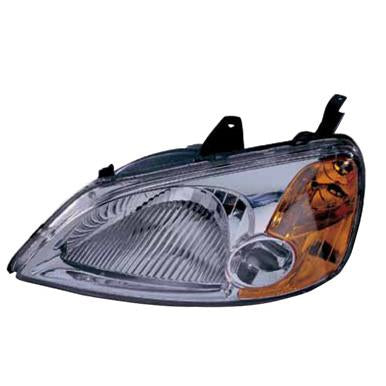 HEADLAMP - L/H - MANUAL - TO SUIT HONDA CIVIC ES 4DR SEDAN 2000-