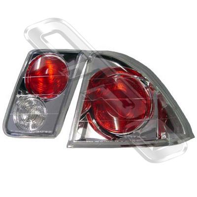 REAR LAMP - SET - L&R - TO SUIT HONDA CIVIC EL 4DR 2000-