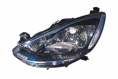 HEADLAMP - L/H - MANUAL/ELECTRIC - BLACK - TO SUIT MAZDA DEMIO/ MAZDA 2 - DE3F - 5DR H/B - 2007-