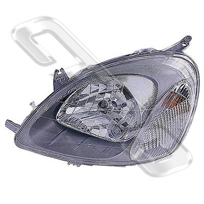 HEADLAMP - L/H - TO SUIT TOYOTA ECHO / VITZ 1999-