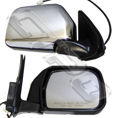 MIRROR - CNR MOUNTED - ELECT - R/H - CHR - TO SUIT TOYOTA HILUX 2WD 1999-01