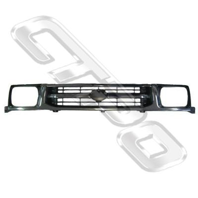 GRILLE - CHROME DARK GREY - TO SUIT TOYOTA HILUX 4WD 1999-01