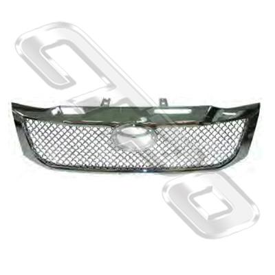 GRILLE - ALL CHROME - BENTLY DESIGN - TO SUIT TOYOTA HILUX 2011-