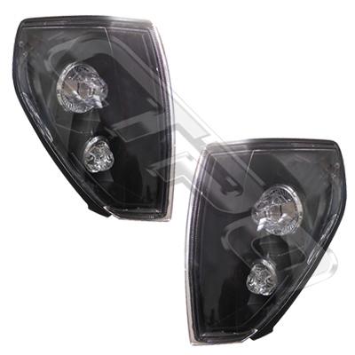 CORNER LAMP SET - L&R - BLACK - TO SUIT TOYOTA PRADO J95 1996-