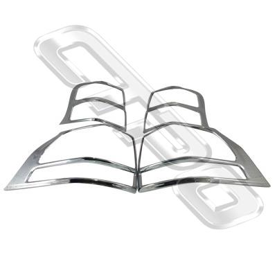 REAR LAMP FRAME SET - L&R - CHROME - TO SUIT TOYOTA PRADO KZJ150 2009-