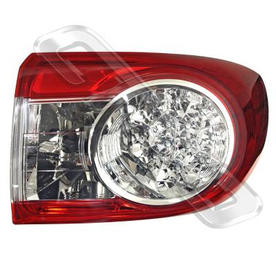 REAR LAMP - R/H - OUTER - LED TYPE - TO SUIT TOYOTA COROLLA 2010- SEDAN