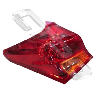 REAR LAMP - L/H - OUTER - TO SUIT TOYOTA COROLLA 2012- HATCH