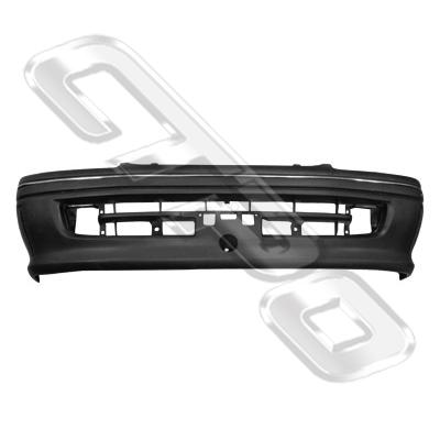 FRONT BUMPER - BLACK(NO CHROME MLD) - TO SUIT TOYOTA HIACE 1995-