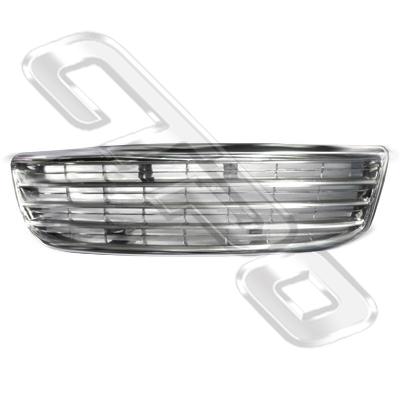 GRILLE - CHROME - NON BADGE TYPE - TO SUIT TOYOTA HIACE 1995-