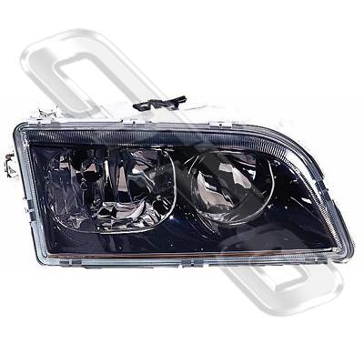 HEADLAMP - R/H - 4 PIN - BLACK - TO SUIT VOLVO S40/V40 2001-03