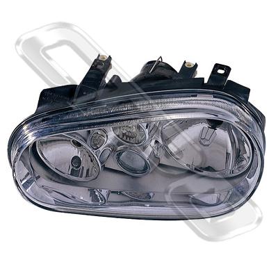 HEADLAMP - W/FOG LAMP - L/H - TO SUIT VW GOLF MK4 1998-